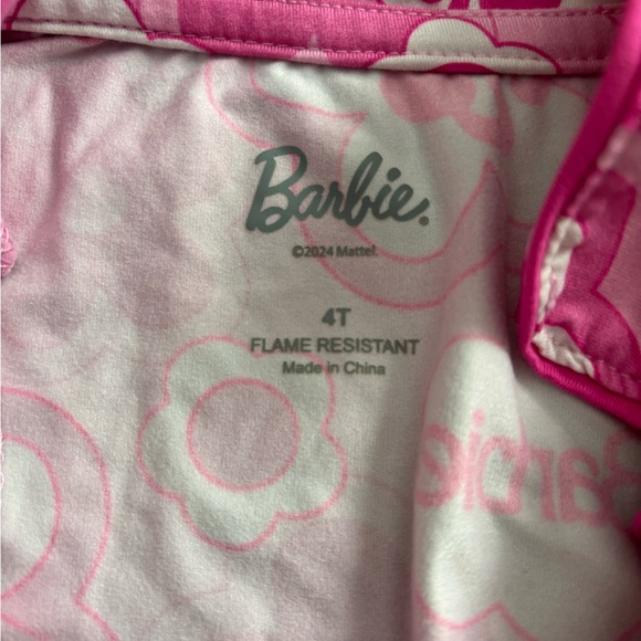 Barbie Pink Kids Pajamas short set - Picture 3 of 4